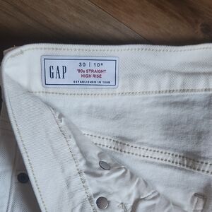 GAP White High Rise Jeans